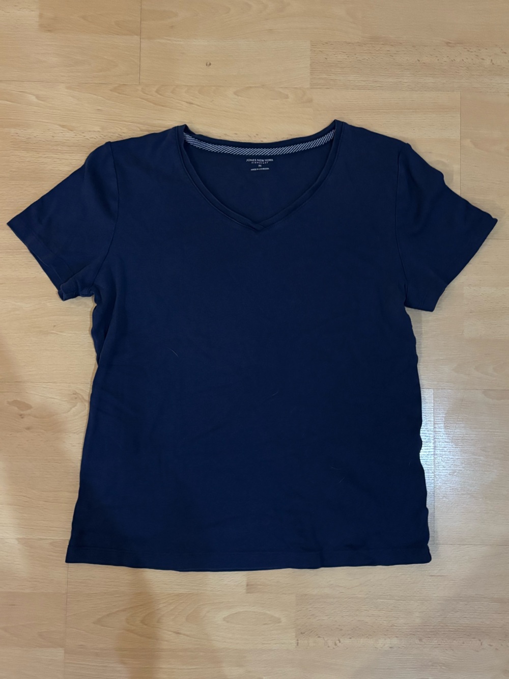 Dark Blue V-Neck T-Shirt